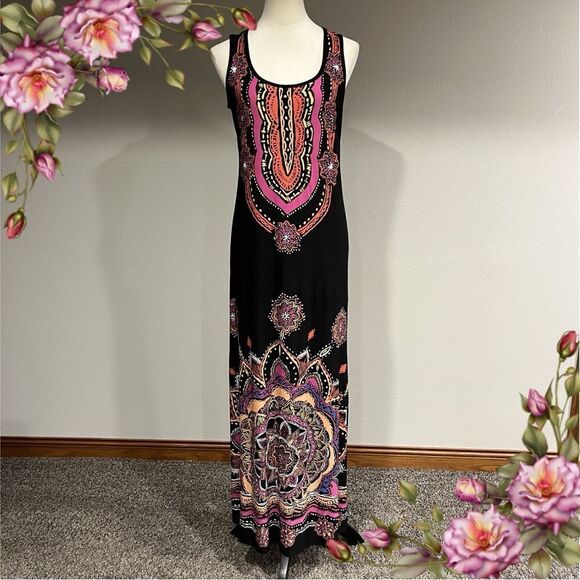 AB Studip Sleeveless scoop neck maxi dress size S/Small - Picture 1 of 15